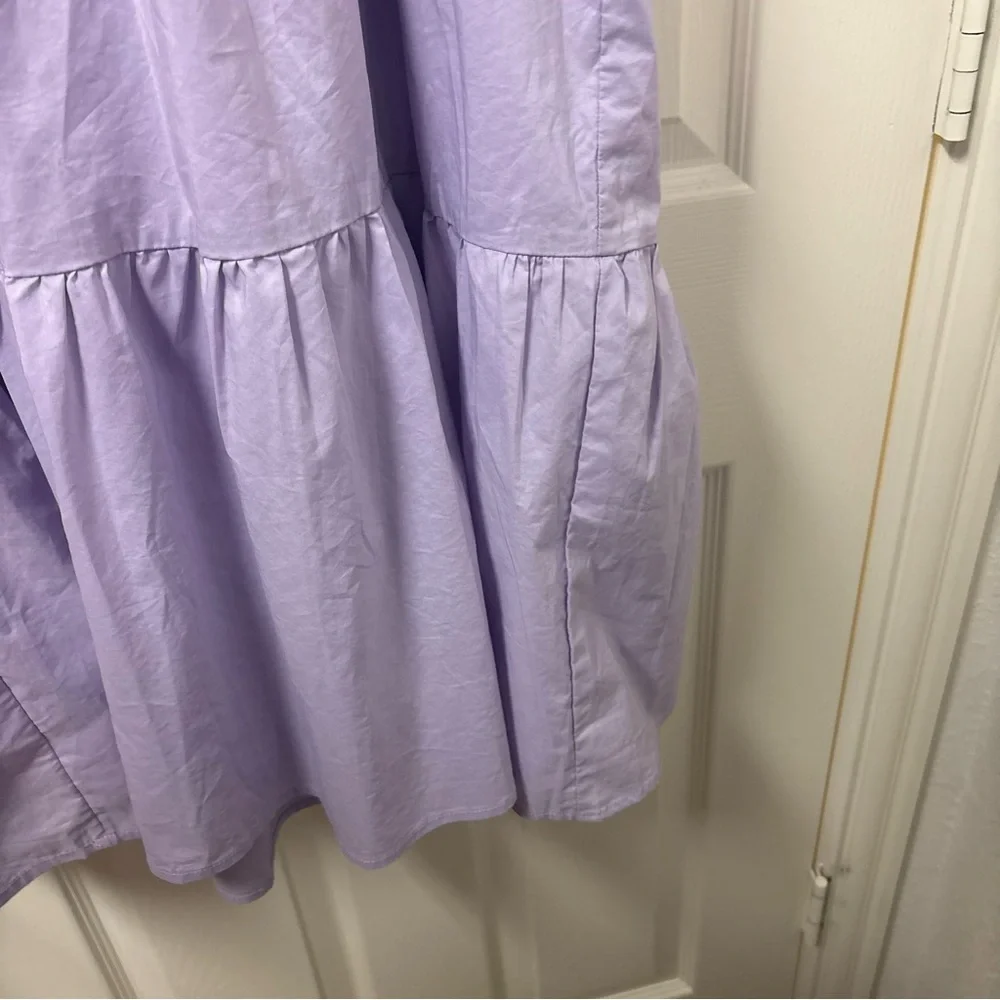 &merci Purple Lavender Puff Sleeve Dress - Picture 5 of 9